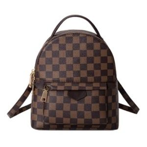 Checkered backpack. New.